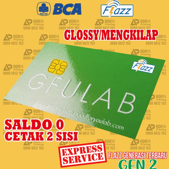Flazz, Flazz Gen 2, Flazz Bca Gen 2, Flazz Custom Glossy Cetak 2 sisi