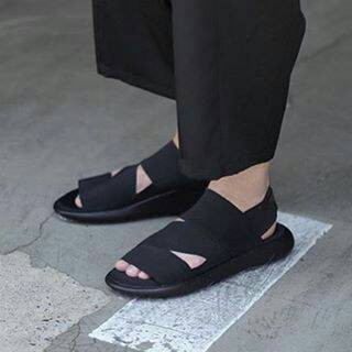 SANDAL Y3 ADIDAS Y-3 QASA FULL BLACK PREMIUM QUALITY