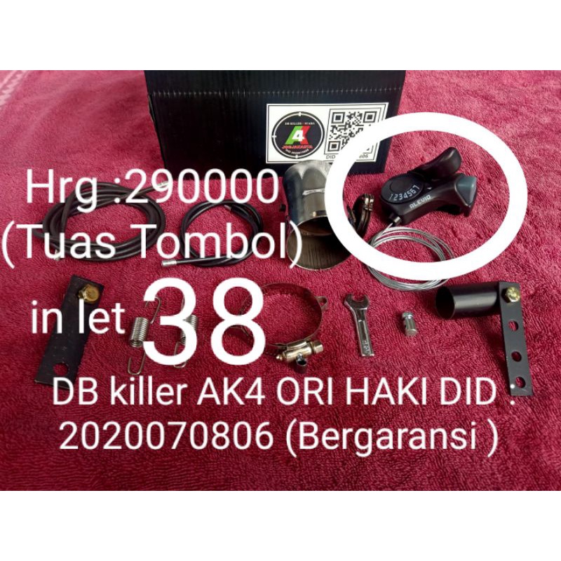 DB killer knalpot  AK4   (in let 38)   Universal & Flexsibel PNP