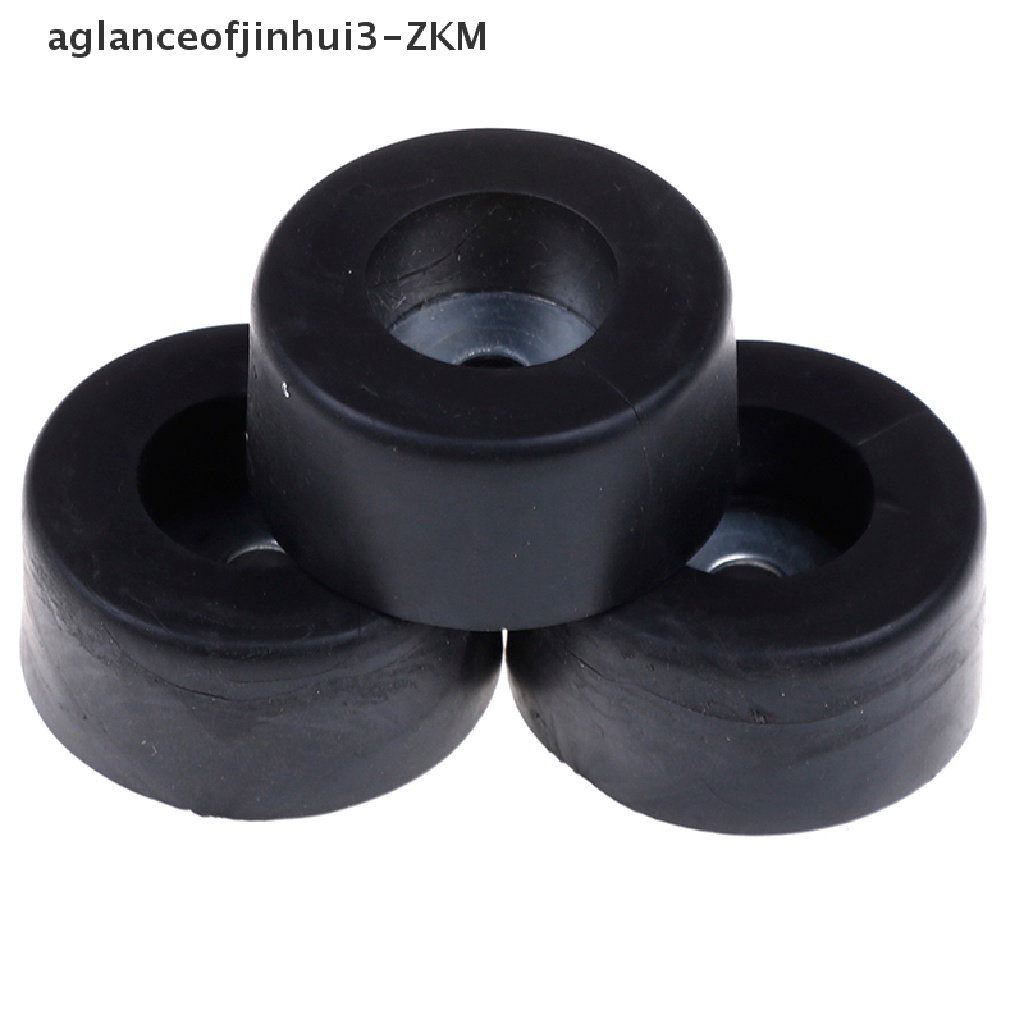 (AGID) 4pcs Bantalan Kaki Speaker Bahan Karet Ukuran 38mm x 19mm