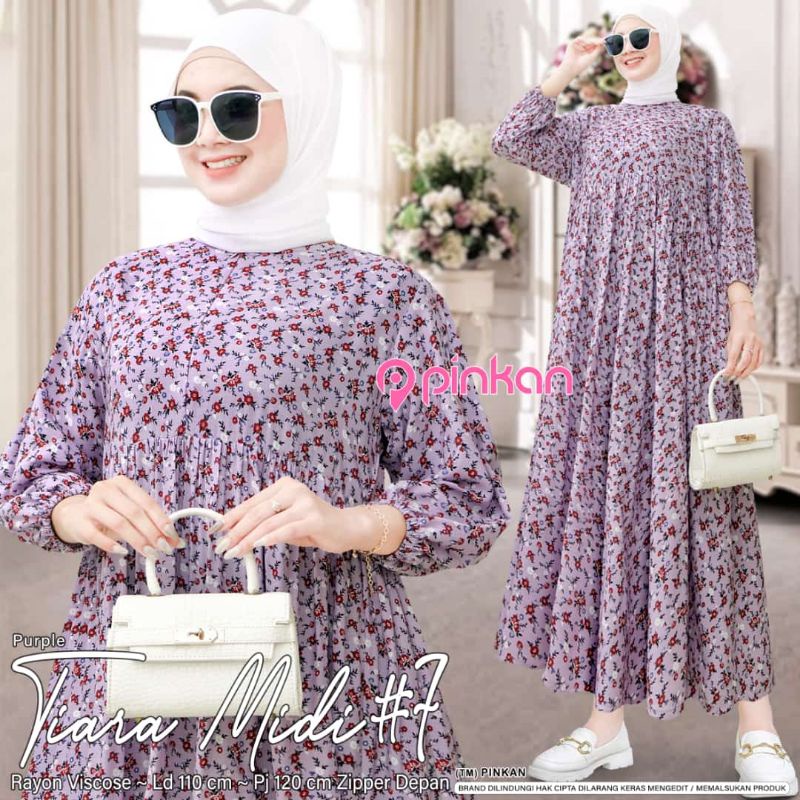 TIARA MIDI DRESS/DRESS WANITA ORIGINAL BY PINKAN