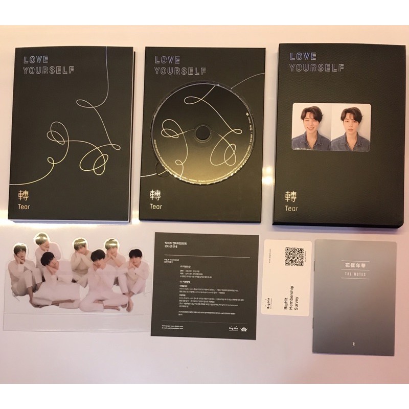 Ready Album Bts Ly Love Yourself Tear Ver R Fullset Unsealed Pc Photocard Jimin Shopee Indonesia