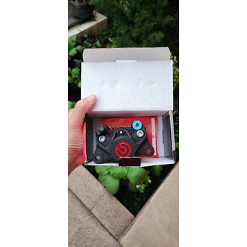 Kaliper brembo 2p hitam black red logo 2p 2piston Black Hitam Original xmax nmax aerox tmax fazio pc