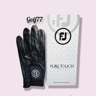 Glove / sarung tangan golf full kulit Hitam with Box