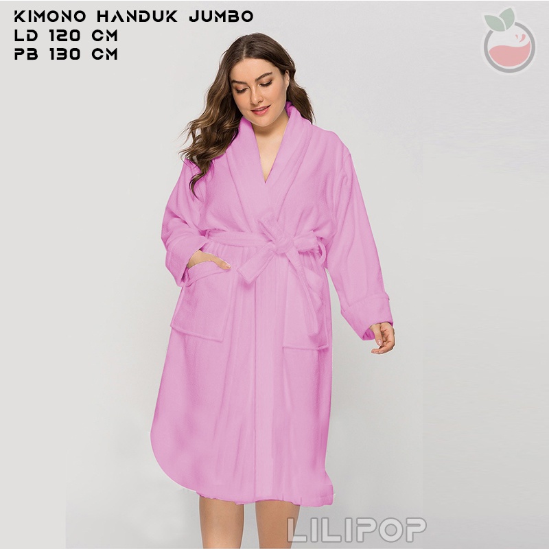 Lilipop Baju Handuk Kimono Jumbo XXL Wanita Dewasa Original Murah All size