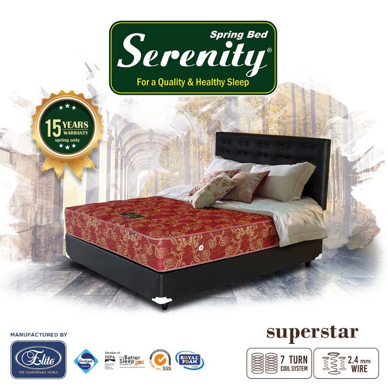 Kasur Springbed Elite Serenity Superstar