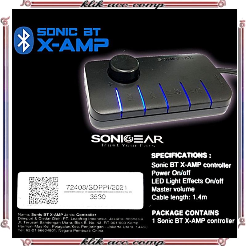 Speaker Sonicgear 300P plus X-AMP SONIC Bluetooth