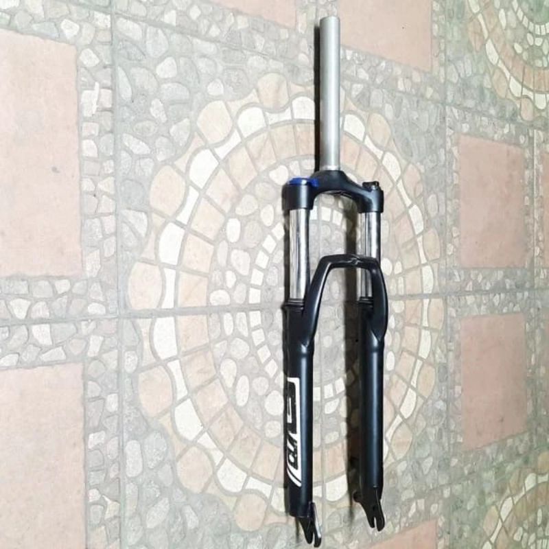 FORK 26 INCH OVERSIZE 28.6 COIL LOCK TRAVEL 120 EVO SHOCKBREAKER DEPAN SEPEDA HITAM
