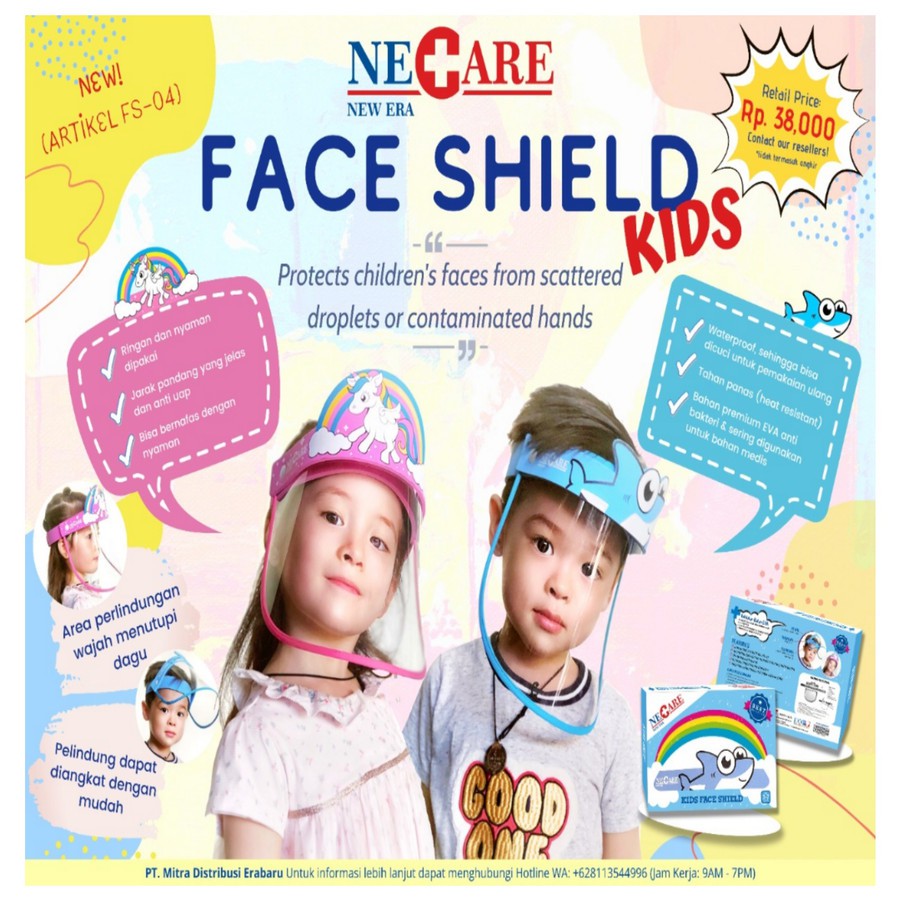 NEW ERA KIDS FACE SHIELD PELINDUNG WAJAH ANAK NEW ERA FS-04