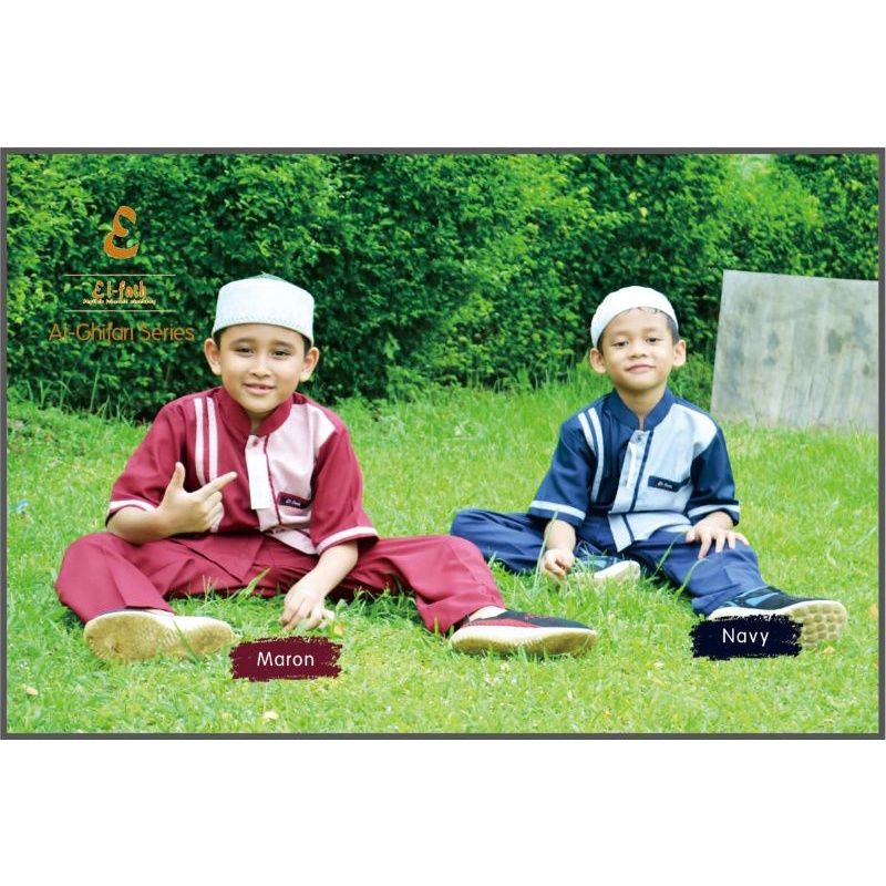 Setelan Anak Al-Ghifari (By El-Fath) || Koko Muslim Anak Laki-laki.