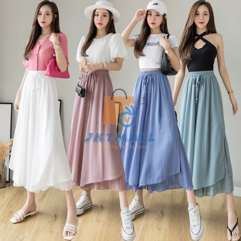 Celana Panjang bahan Sifon model korea - Givtha Fashion Nirmala