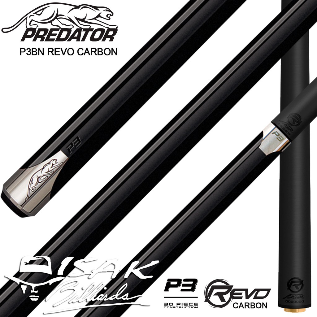Jual Predator P3BW Revo Carbon Shaft Uniloc low Deflection Billiard