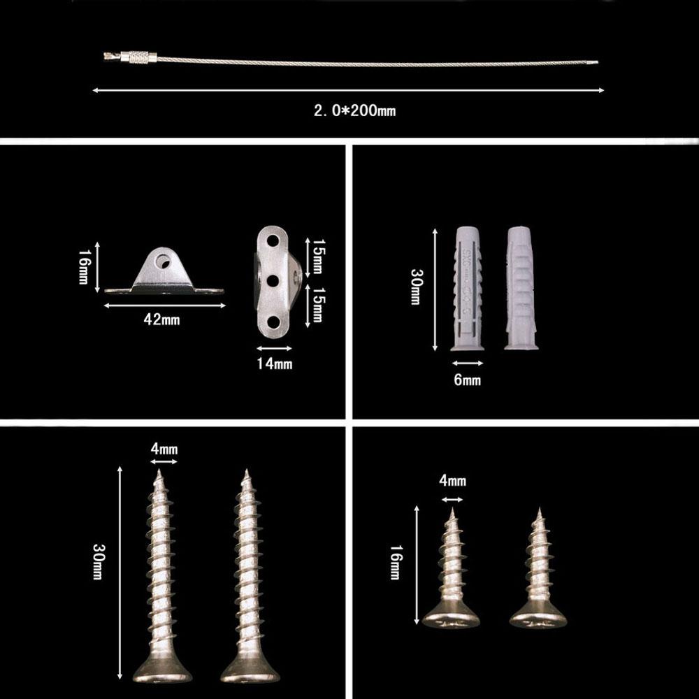 Lanfy Furniture Straps Rak Buku Lemari Cegah Dumping Dinding Strap Rumah Adjustable Safety Lock