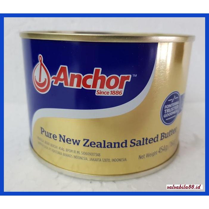 

Rettubagetnem- Anchor Salted Butter / Pure New Zealand Salted Butter 454G -Asli-Slii.