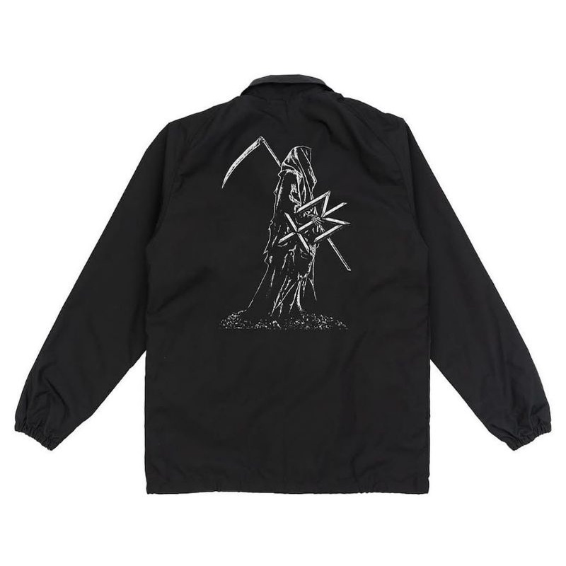 MATERNAL DISASTER KWARLE JAKECT COACH WINDBREAKER BLACK