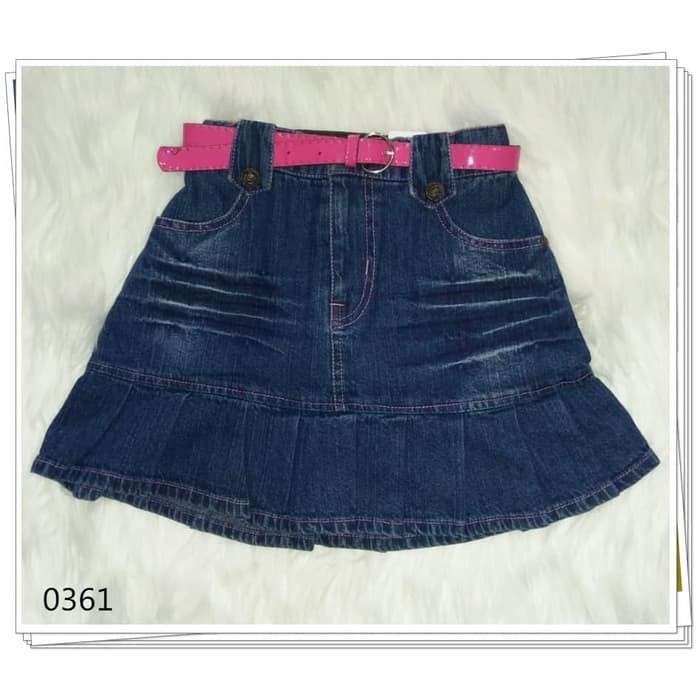 ROK JEANS PENDEK ANAK PEREMPUAN UMUR 2-3 TAHUN