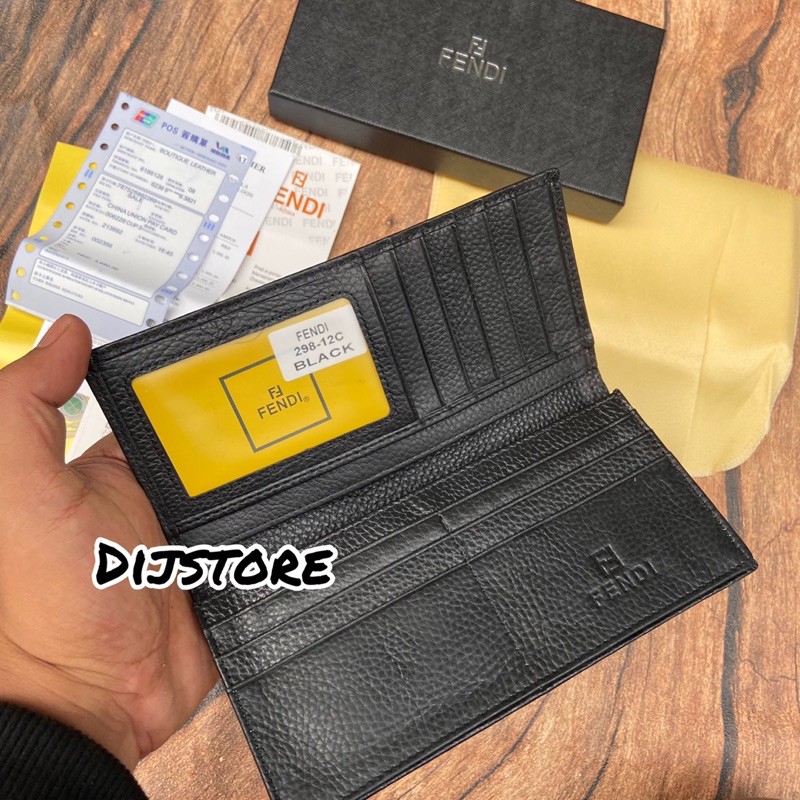 Dompet lipat pria Fendi Kulit asli import premium dompet pria dompet kulit pria dompet lipat pria