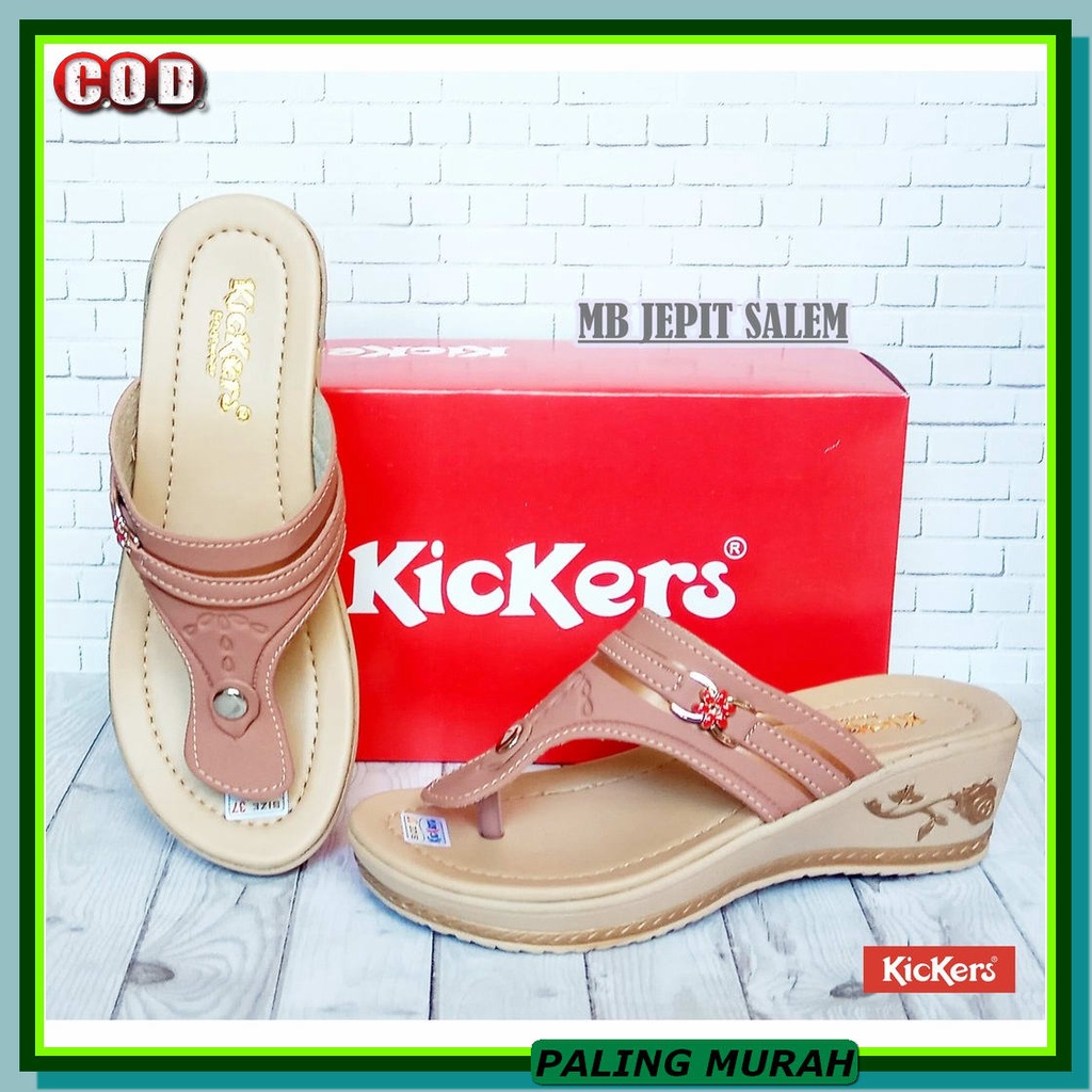 Terbaru Sandal Wedges Wanita Remaja Kekinian Model Hak Tinggi Mur IS260 Sandal Wedges Wanita Kode Mb