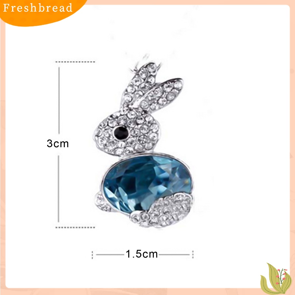 [TERLARIS]Women Fashion Delicate Rhinestone Little Rabbit Pendant Sweater Necklace Jewelry