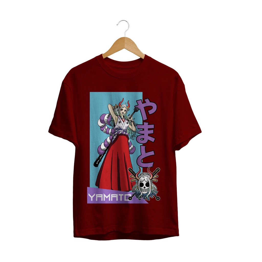 T-SHIRT ANIME ONE PIECE TERBARU YAMATO HELL PLASTISOL