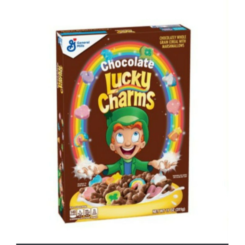 

Lucky Charms Chocolate Cereal 311gr - Sereal Sarapan Lucky Charms Coklat
