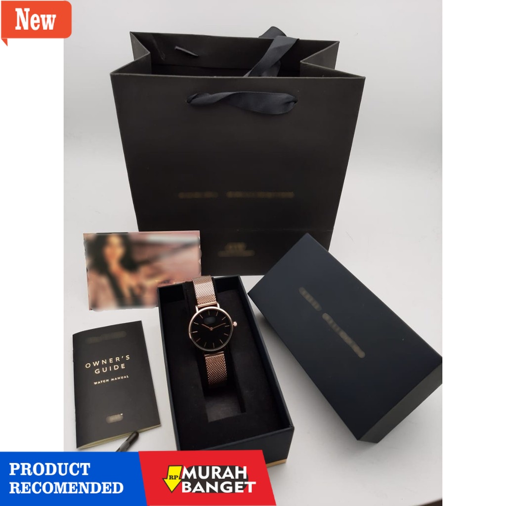 Jam analog wanita terbaik- JAM TANGAN WANITA DW PREMIUM PETITE PASIR RANTAI STAINLESS DIAMETER 3 CM 