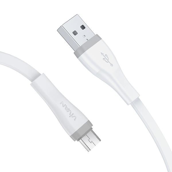 VIVAN SM30S Kabel Data Micro USB Fast Charging For Android 2A 30CM - Garansi Resmi 1 Tahun