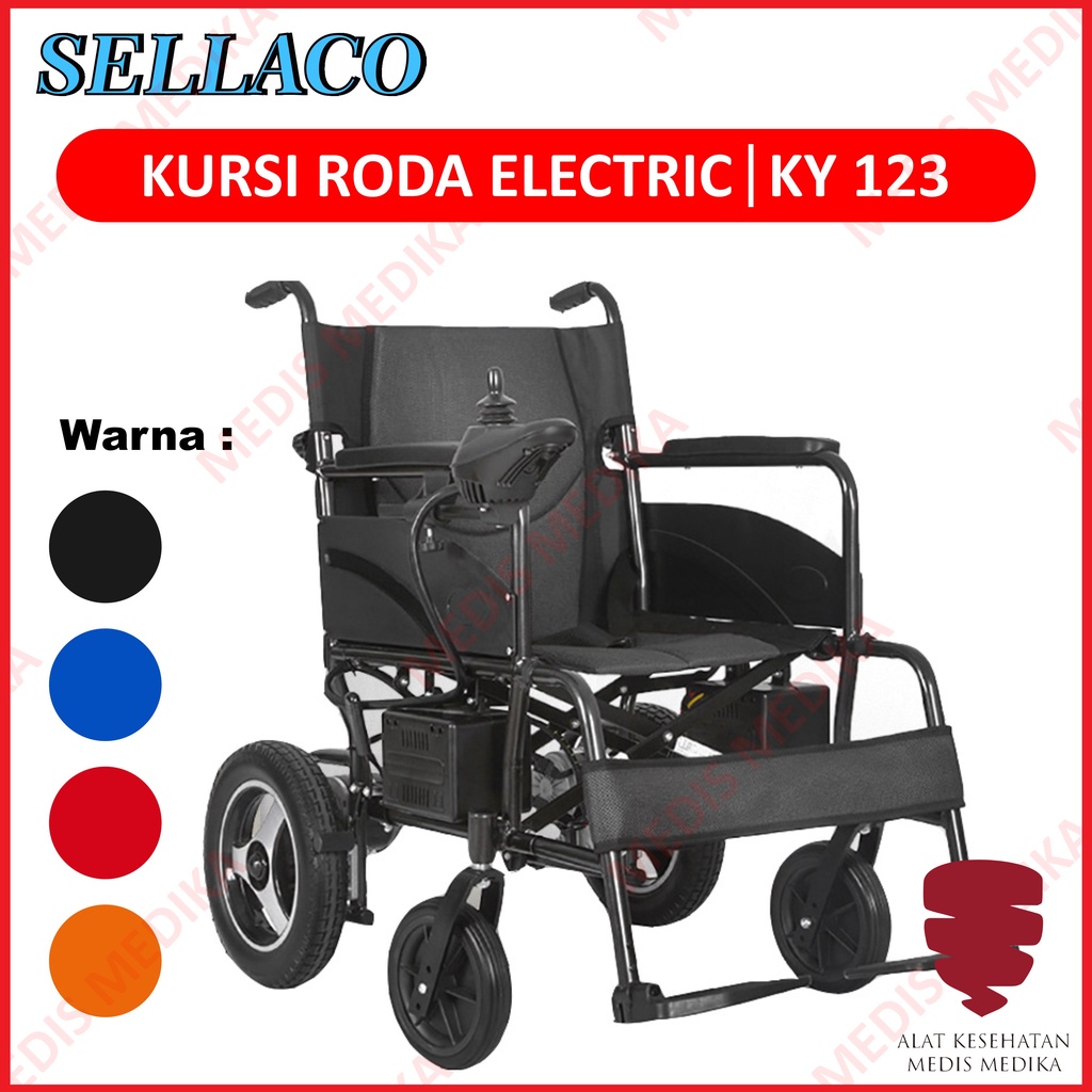 Kursi Roda Elektrik Sella KY123 Wheel Chair Alat Bantu Jalan Penunjang Gerak KY 123