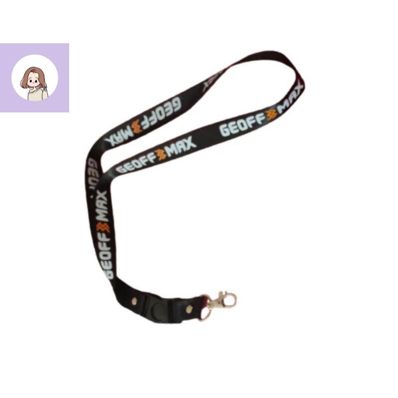 

Lanyard GEOFF MAX gantungan kunci BAND / tali lanyard gantungan leher id card name tag kartu nama / pods
