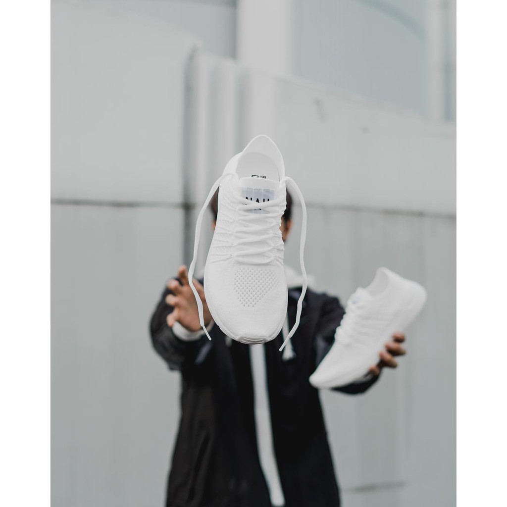 Sepatu NAH Project YAS Yoga FlexKnit 2.0 Triple White