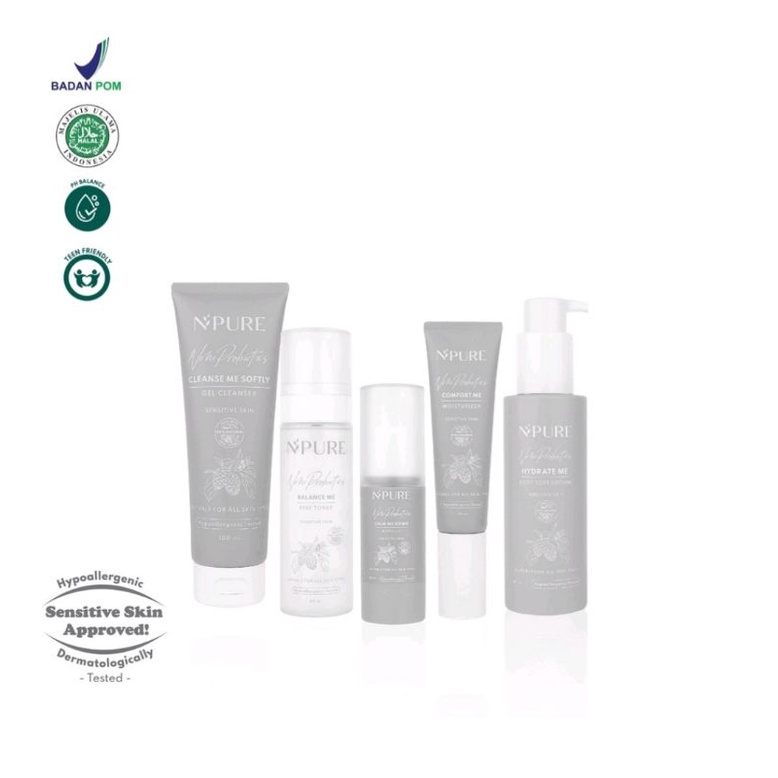 NPURE N'PURE Noni Probiotics &quot;Cleanse Me Softly&quot; Gel Cleanser &quot;Balance Me&quot; Fine Toner