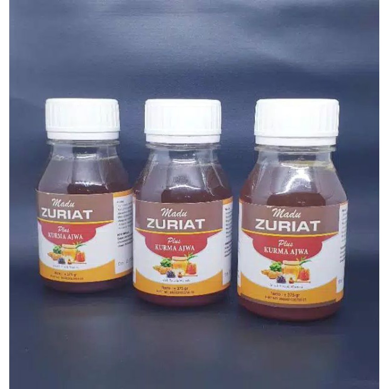 Madu Zuriat Djuriat plus Kurma Ajwa azwa Juriat Original Botol