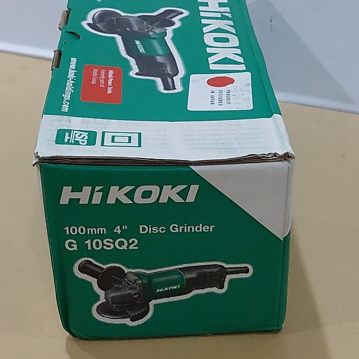 ☛ ORIGINAL HIKOKI G10SQ2 Mesin gerinda 4 inch paddle switch