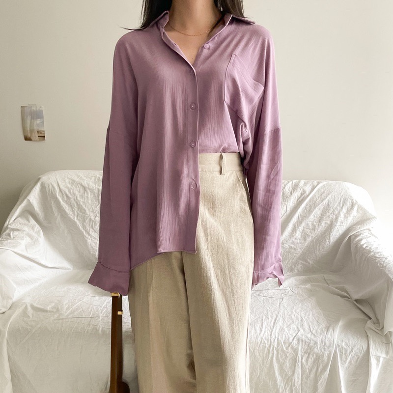 GFS JOLENE XXL OVERSIZE POCKET RAYON DIAMOND SHIRT