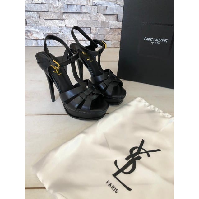 Sepatu Ysl Tribute Heels 14cm Supermirror Quality
