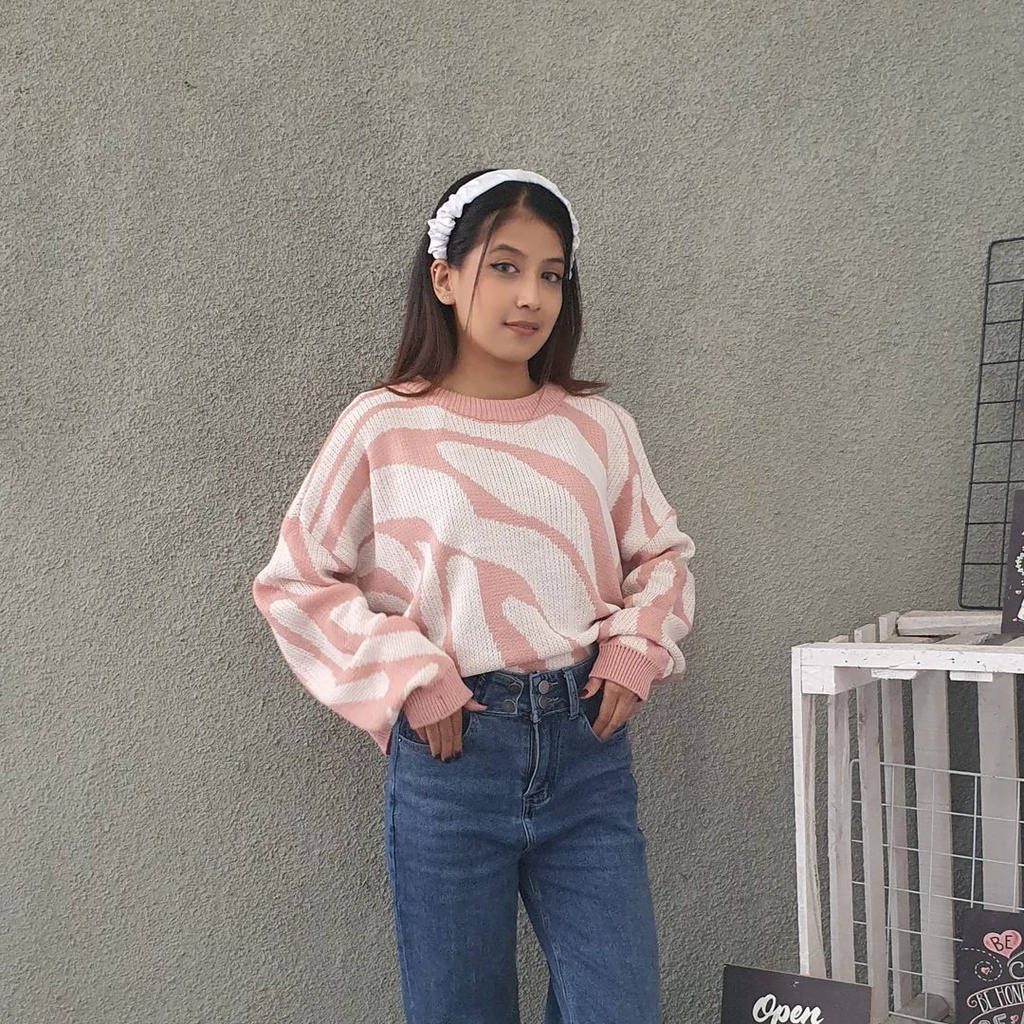 SWEATER ARABELLE RAJUT TEBAL CROOPE