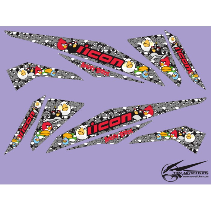 Sticker Beat FI Striping Angry Bird