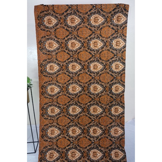 Bahan Batik Kombinasi Tulis Motif Bokor Kencono