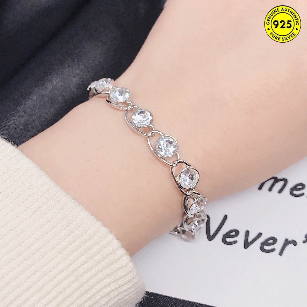 Super Flash Eight Hearts and Eight Arrows Diamond Bracelet