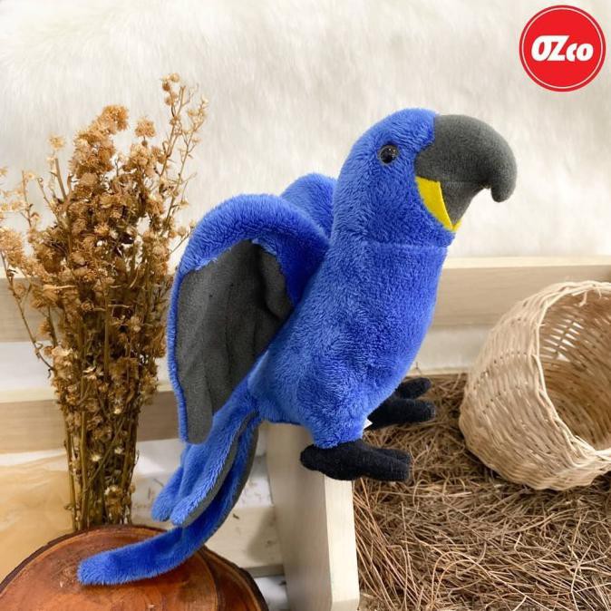 NEW Boneka Hewan Burung Macaw Hyacinth Original OZco SOZ057 BERKUALITAS