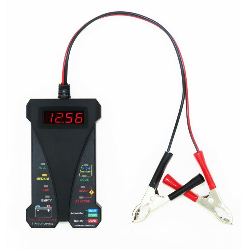 Tester Baterai Digital Voltmeter Analyzer MotoPower 12V Cn