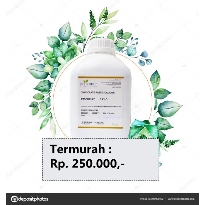 

Termurah Grosir Pasta Coklat Kh Roberts Chocolate 1 Liter 1000 Ml