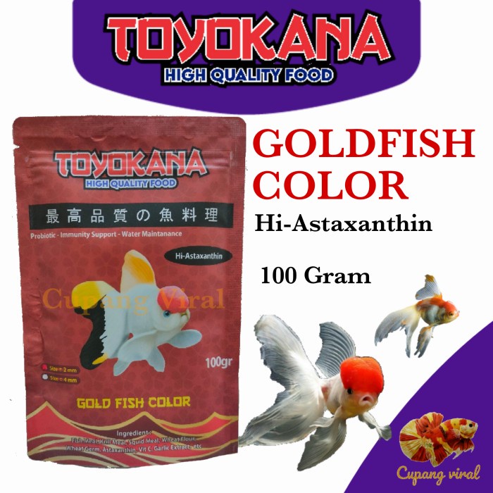 TOYOKANA - GOLD FISH COLOR High Astaxanthin Push Color 100 Gram