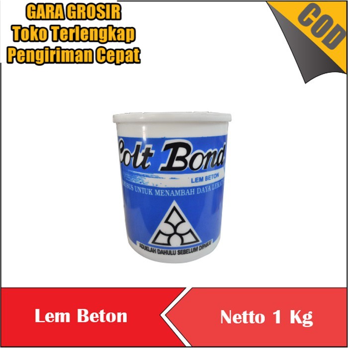 

Lem Rekat Beton Colt Bond biru / Call Bon jempol 1 kg