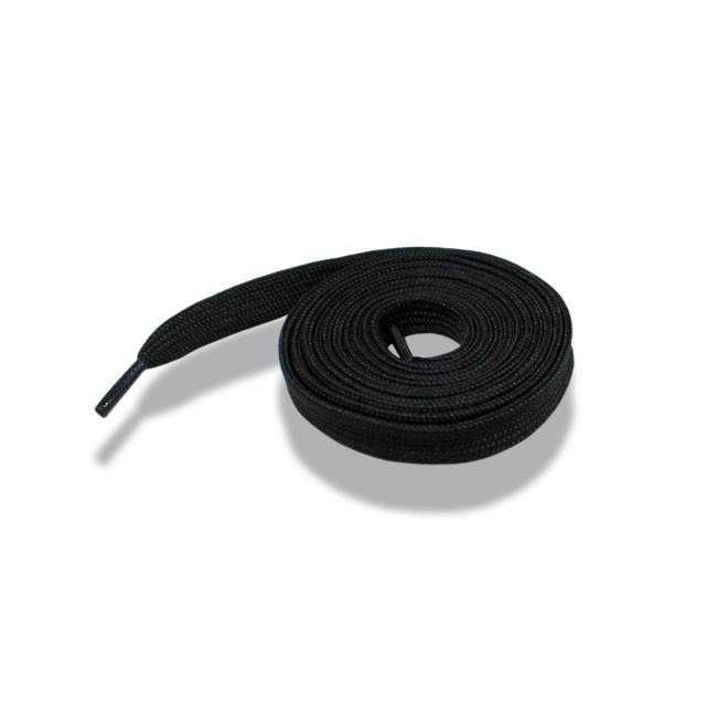 Johnson - Tali Sepatu Hitam Putih Gepeng Premium