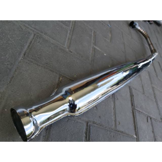 KNALPOT CORBI PLOR KNALPOT CB GL MP TIGER LEHER CACING STANLIS