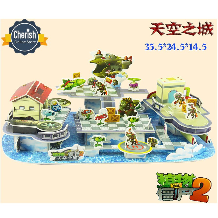 Puzzle 3d | PLANT VS ZOMBIES &quot;Sky City&quot; | Kado Ultah Anak | TH-876H