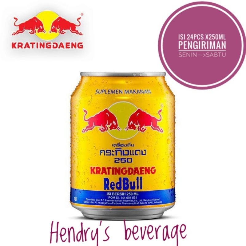 Red bull / redbull / kratingdaeng redbull / minuman energi