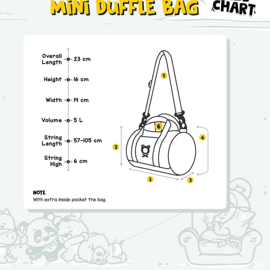 SALEE.. CRSL Mini Duffle Bag | Choose Characters | Tas Selempang