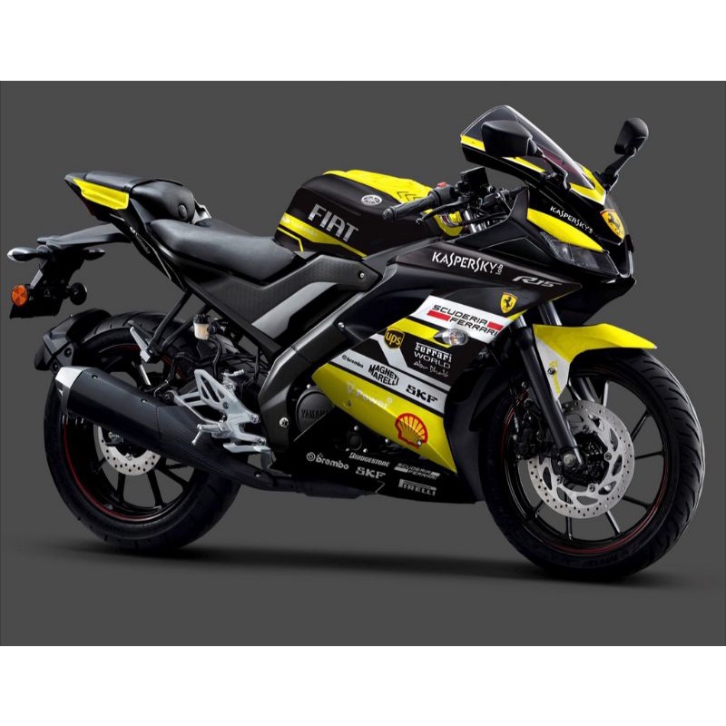 Decal Sticker Variasi R15 v3 Full Body List Kuning